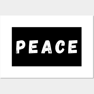 Peace - White Posters and Art